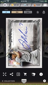 2020 2021 Topps Bunt DIGITAL FIVE STAR RARE Joe mauer - Picture 1 of 1