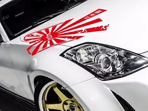 Hood Jap Rising Sun Made Japan Flag Navy JDM Racing Car Body Vinyl Sticker Decal - Foto 1 di 5