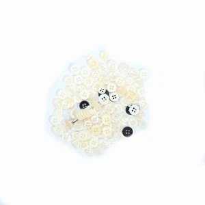 Vintage Shirt Buttons Mixed Lot Miscellaneous Small 4 Holes - Picture 1 of 1