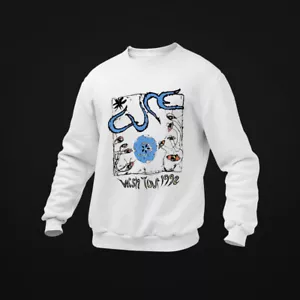The Cure Rock Band 1992 Álbum Concierto Merch, Años 90 Sudadera Blanca Vintage 101698 - Imagen 1 de 6