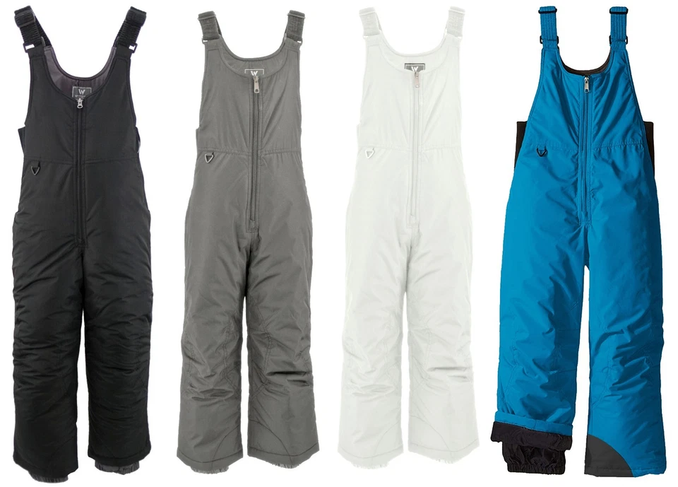 BLANCO SIERRA D9717Y JÓVENES NIÑOS NIÑAS AISLADO NIEVE ESQUÍ SNOWBOARD BABERO PANTALÓN Foto 1 de 1