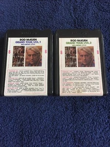 (2) ROD McKUEN 8-track Tape Cartridges Stereo - Grand Tour Vol. 1 & 2 LIVE - EUC - Imagen 1 de 7
