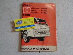 GEBRAUCHS- UND WARTUNGSHEFT FORD SERIE D - LKW - AUSGABE 1973 - ORIGINAL - Bild 1 von 2