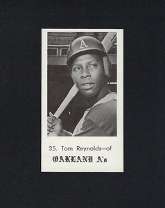 1969 Oakland A's Jack in the Box #35 TOM REYNOLDS Andersen RARE