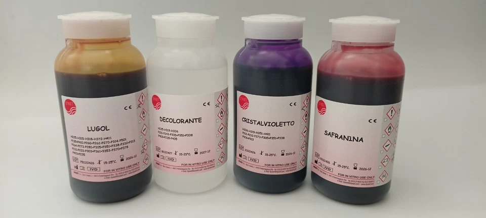 COLORANTE GRAM STAIN KIT 4X250ML - Immagine 1 di 1