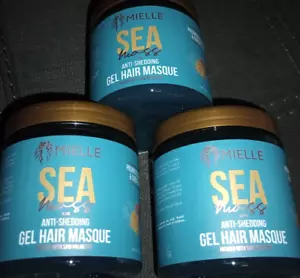 Lot of 3 Mielle Sea Moss Anti-Shedding Gel Masque infused w/ Saw Palmetto 8 Oz. - Picture 1 of 3