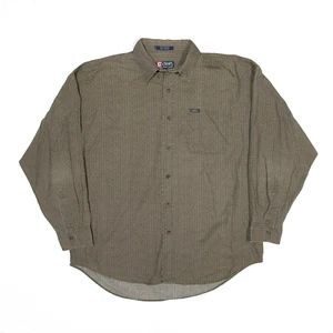 CHAPS Mens Shirt Green Geometric Long Sleeve XL - Picture 1 of 6
