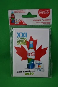 2010 Vancouver Olympics Coca-Cola Fridge Magnet - New in package - Picture 1 of 1