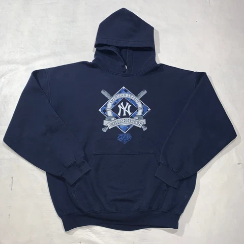 New York Yankees Hoodie Sweatshirt 2009 American League Champions Size Large Cover