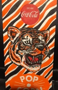 Coke Popcorn Bag Vintage Original Jungleland Cat Lion Coca-Cola Soda 1960's - Picture 1 of 3