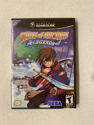Skies of Arcadia Legends (GameCube, 2003) Completo con Manual y Tarjeta Reg Casi Nuevo Disco Foto 1 de 4