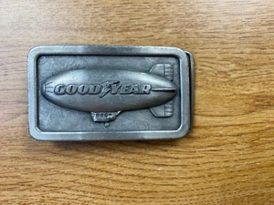 Solid Goodyear Blimp Rubber and Tire Company Belt Buckle - Picture 1 of 3
