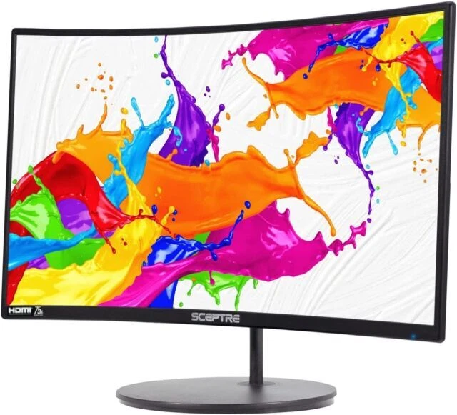 NEW Sceptre Curved 27" LED Monitor C278W-1920RN 75Hz Build-in Speakers - Image 1 of 1