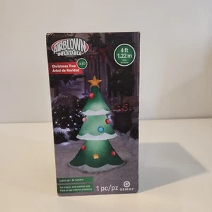 Gemmy 4Ft Tall Christmas Tree With Ornaments Inflatable Indoor/Outdoor NEW - Picture 1 of 4