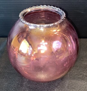 Vaso con ciotola a bolle viola - Foto 1 di 5