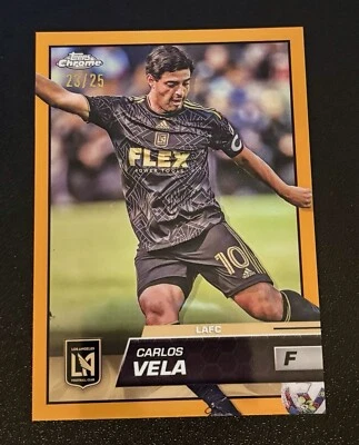 Carlos Vela - 2023 Topps MLS Chrome Orange /25 - LAFC - Mexico - Image 1 of 2