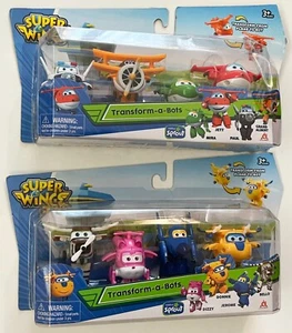 SUPER WINGS Transform-a-Bots Minis Transforming Paar 4er Pack Rarität - Bild 1 von 5