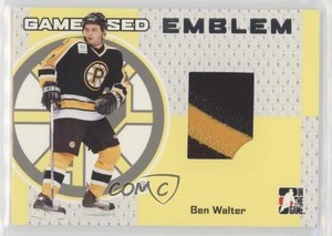 2006-07 ITG Heroes and Prospects Game-Used Emblems Ben Walter #GUE-56