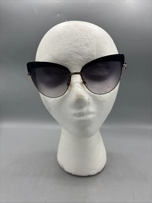 Gafas de sol Swarovski SK220 05B doradas ojo de gato delgadas marco 56-15-140 cisne negro Foto 1 de 4