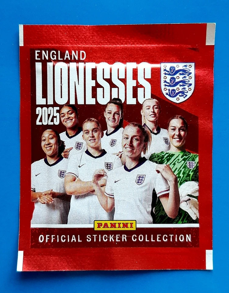 PANINI SEALED PACK ENGLAND LIONESSES 2025 POCHETTE BUSTINA SOBRE EURO WOMEN'S  - Imagen 1 de 3