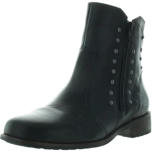 David Tate Womens Black Lace-Up Ankle Boots 7.5 Extra Wide (E+, WW) BHFO 9783 - Picture 1 of 2