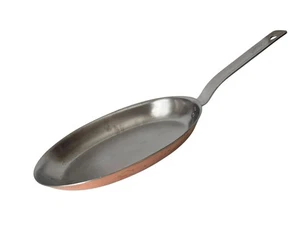 LEGION UTENSILS Scavullo Copper Bottom Oval Skillet / Fry Pan 12"x8" Pre-owned - Picture 1 of 15