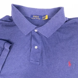 Polo Ralph Lauren Big & Tall 3XB Blue Soft Touch Interlock 100% Cotton - Picture 1 of 4