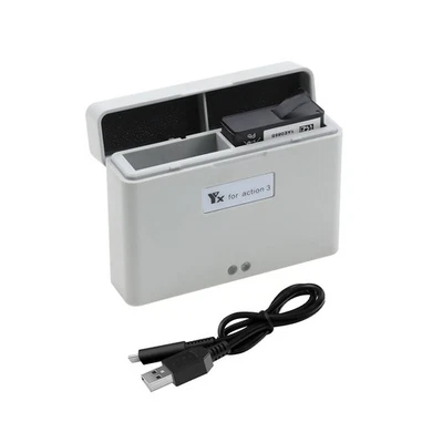 USB Battery Charger Two Way Charging Hub Butler For DJI Action 3 Camera D Foto 1 de 4