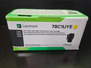 Genuine Lexmark 78C1UYE Ultra High Yield Yellow Toner Cartridge - Picture 1 of 1