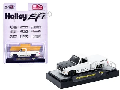 1978 CHEVROLET SILVERADO PICKUP "HOLLEY" WHITE 1/64 DIECAST BY M2 31500-MJS88 - Image 1 of 3