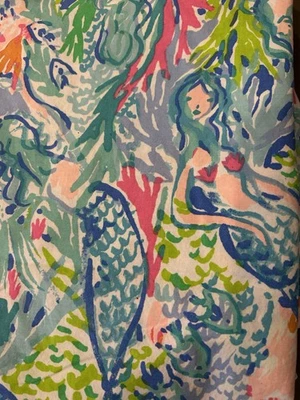 Funda nórdica Pottery Barn Lilly Pulitzer Mermaid Cove doble algodón Foto 1 de 4
