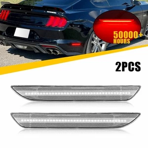 Clear Lens Rear Fender Reflector Side Marker Light For 2015-2022 Ford Mustang - Picture 1 of 12