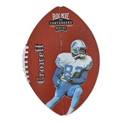 1998 Playoff Contenders Germane Crowell RC Leather Registered Exchange #'d 1/51 - Image 1 of 2