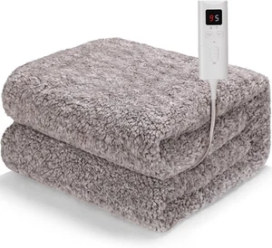 Coperta riscaldante elettrica coperta termica con spegnimento automatico 130x180 cm coperta morbida - Foto 1 di 8