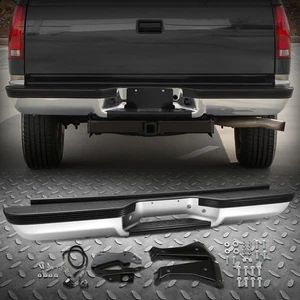 Chrome Steel Rear Step Bumper Assembly for 88-00 Chevy GMC C/K 1500 2500 3500 - Bild 1 von 7