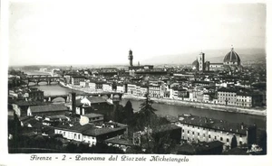 Firenze Italy Panorama dal Piazzale Michelangelo Florence Real Photo Postcard - Picture 1 of 2