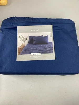 Juego de sábanas de algodón Habitat 300 hilos (QUEEN) nuevo (t41) Foto 1 de 2