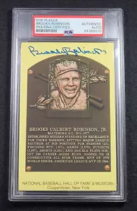 Tarjeta de Inducción Firmada al Salón de la Fama de Brooks Robinson-Orioles de Baltimore-PSA - Imagen 1 de 4