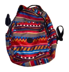 Mochila Kipling Clas Seúl Nailon 15" bolsa grande fin de semana viaje multicolor - Imagen 1 de 11