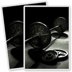 2 x Vinyl Stickers 7x10cm - Weight Lifting Gym Men's  #2391