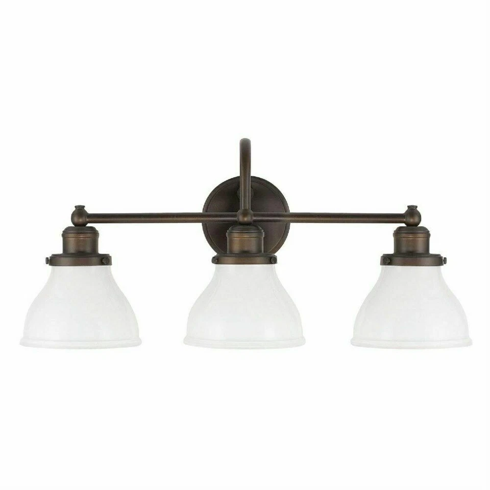 Capital Lighting 8303BB-128 Bronce Baxter 3 Luces Baño Tocador Luz Foto 1 de 1