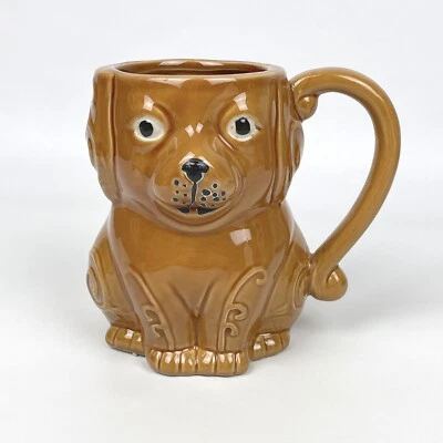 Taza de gres pintada a mano Boston Warehouse cachorro perro divertida lindo regalo coleccionable Foto 1 de 4