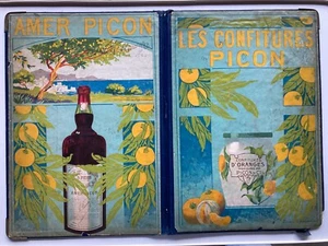 RARE ancien PLV diptyque publicité Amer Picon Alcool Confiture Saulnier Asnières - Picture 1 of 11