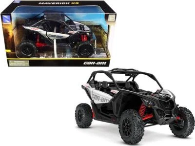 CAN-AM Maverick X3 ATV Hyper Silver and Red 1/18 Diecast Model by New Ray - Image 1 of 4