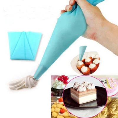 Reusable Icing Bags 35 cm Silicone Cupcakes Piping Cake Decorating Fondant Cream - Image 1 of 4