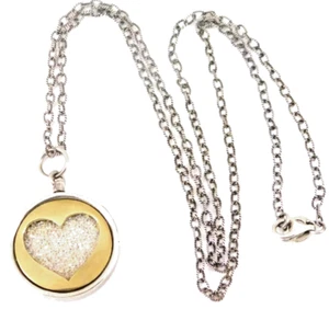 Waxing Poetic HEAVY RENEWABLE LOVE SIGNATURE PENDANT 24" Twisted 925 Necklace - Picture 1 of 10