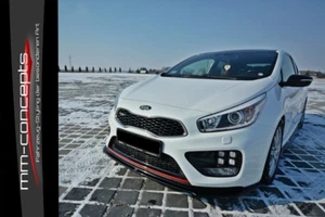 CUP faldones laterales enfoques NEGRO para KIA Cee'd Ceed GT MK2 faldas listones homologación - Imagen 1 de 10