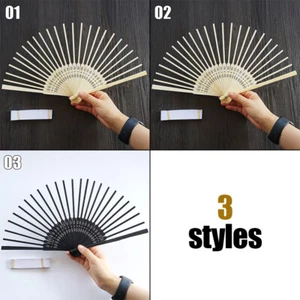 Hand Fan Skeletons Accessory Bamboo Bones Chip For Chinese Style Folding Fan DIY - Picture 1 of 19