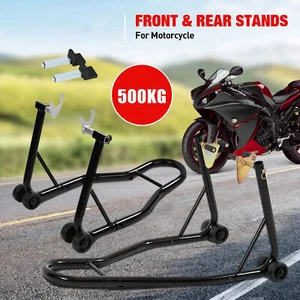Motorcycle Stand Lift U+L 500KG Heavy Duty Front Rear Motorbike Paddock Carrier - Picture 1 of 8