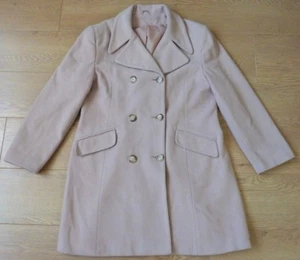Dorothy Perkins trench coat donna vintage misto lana e cashmere beige UK 16 - Foto 1 di 12